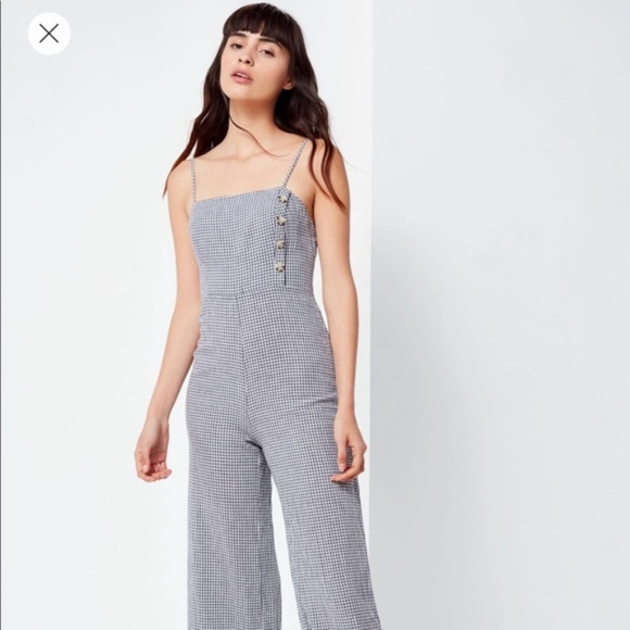 Urban Outfitters Dresses & Skirts - UO linen gingham jumpsuit